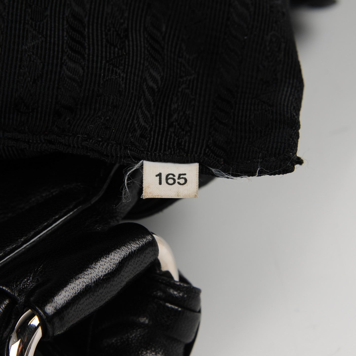 Nappa Ruffle Bag Black