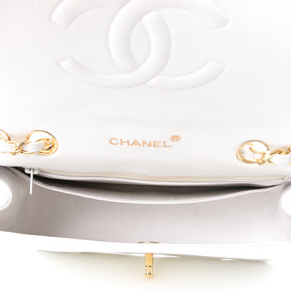 Chanel Lambskin Stitched Small Single Flap White 4 of 13