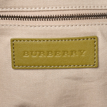 Burberry Nova Check Mega Stud Nickie Tote Green 10 of 17
