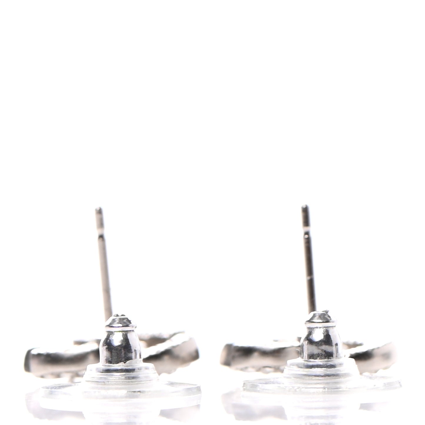 Crystal Mini Timeless CC Earrings Silver