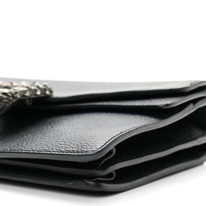 Gucci Pebbled Calfskin Small Dionysus Shoulder Bag Black 9 of 11