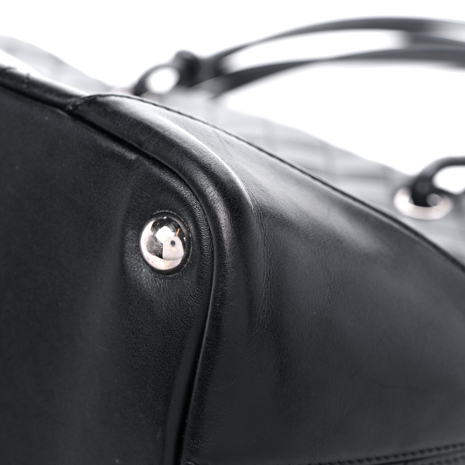Chanel Calfskin Quilted Large Cambon Tote Black White 10 of 19
