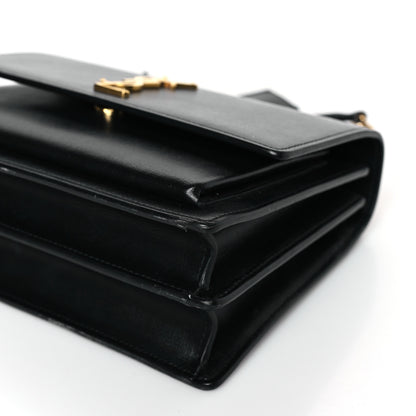 Saint Laurent Calfskin Medium Monogram Sunset Black 9 of 9