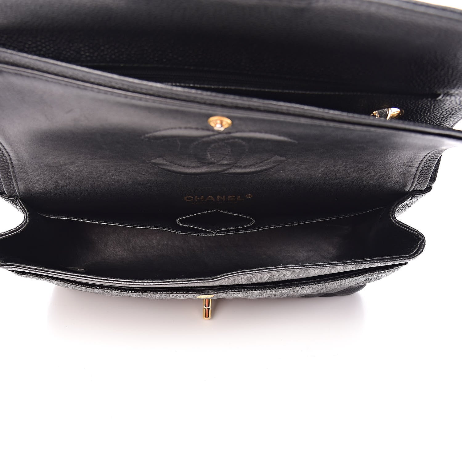 Chanel Caviar Quilted Medium Double Flap Black 5 of 13