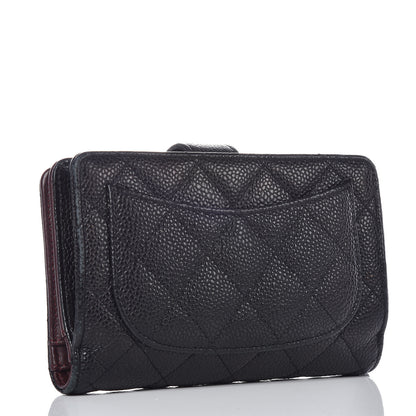 Chanel Caviar Quilted Zipped Pocket Wallet Black 3 of 19