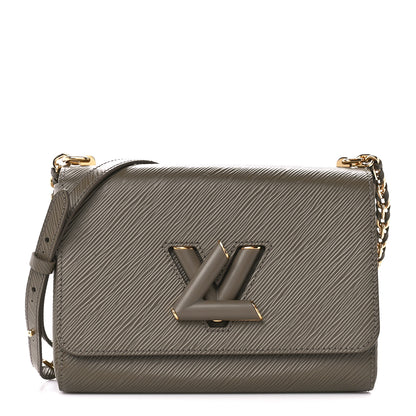 Louis Vuitton Epi Twist Shoulder Bag MM Smokey Brown 3 of 10