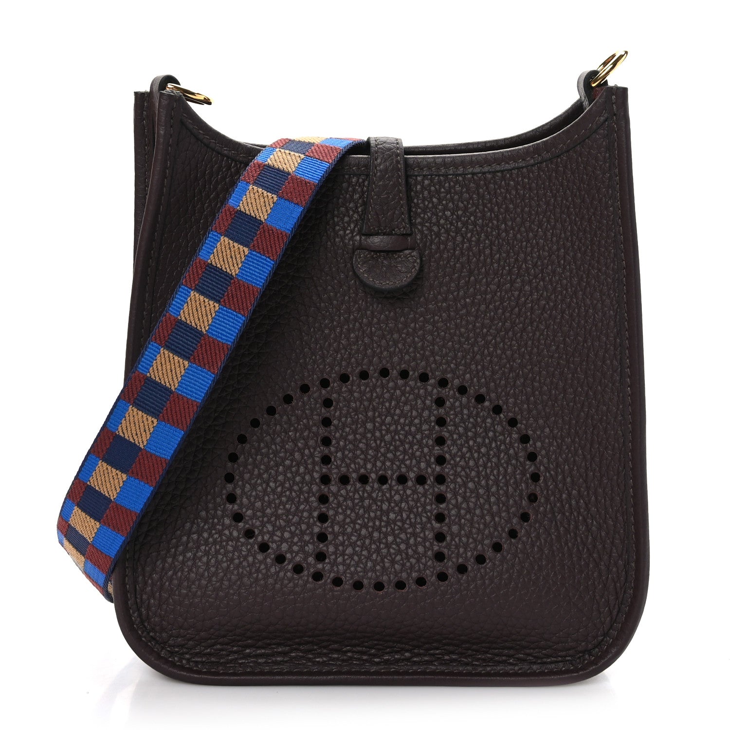 Hermes Taurillon Clemence Maxi Quadrille Evelyne TPM 1 of 10