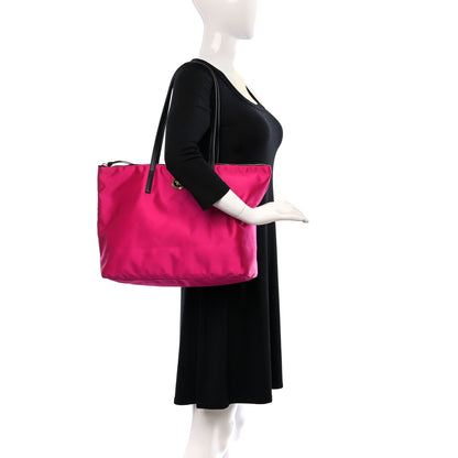 Versace Nylon Medusa Tote Flamingo Black 2 of 9