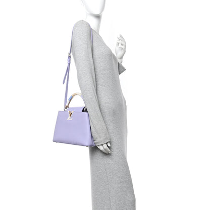 Louis Vuitton Taurillon Kintsugi Capucines BB Iris 2 of 9