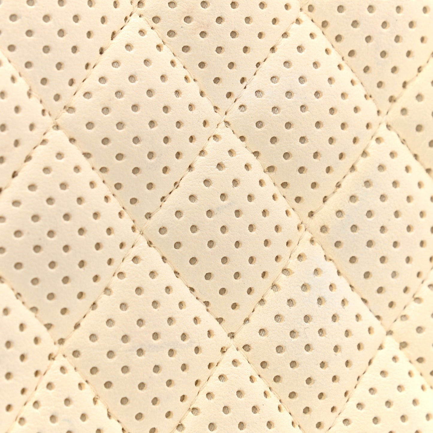 Lambskin Perforated East West Flap White