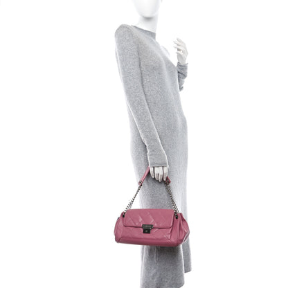 Chanel Glazed Calfskin Quilted Lucky Charms East West Accordion Flap Pink 2 of 14