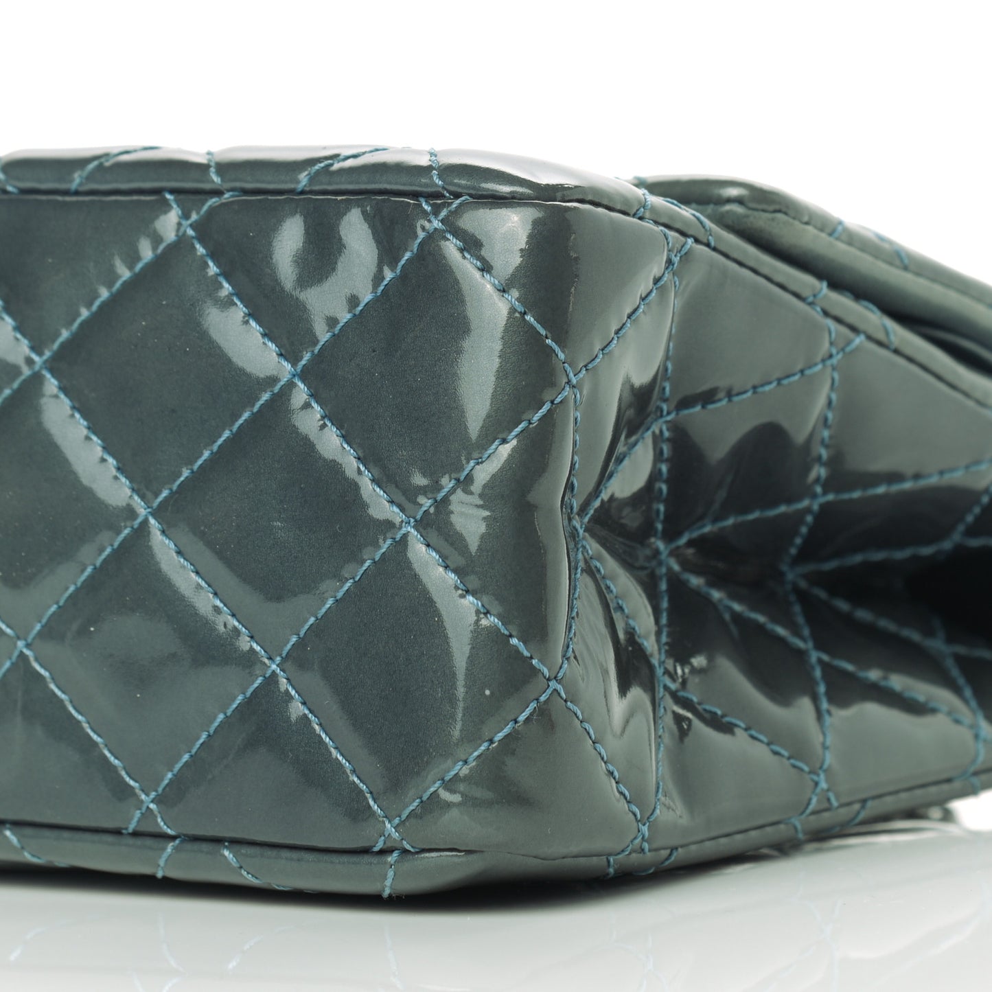 Patent Quilted 2.55 Reissue 226 Flap Blue