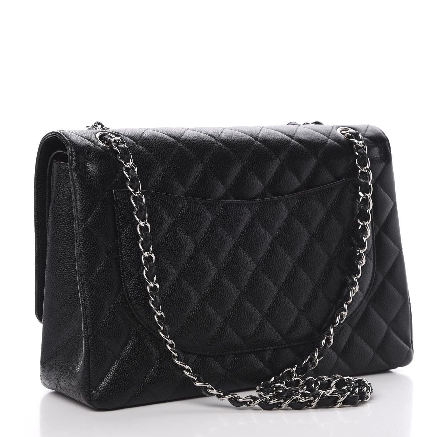 Chanel Caviar Quilted Maxi Double Flap Black 2 of 14