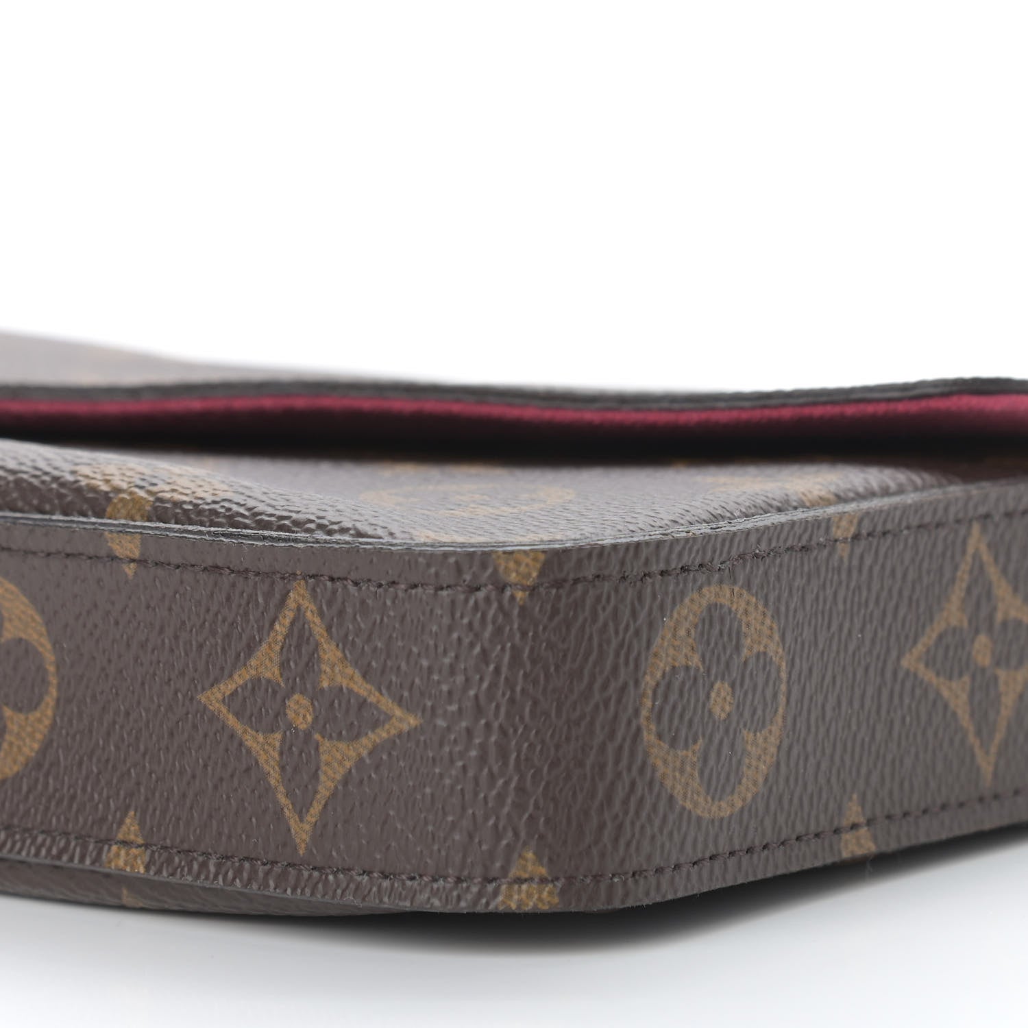 Louis Vuitton Monogram Pochette Felicie Chain Wallet Fuchsia 11 of 12
