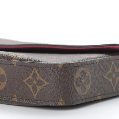 Louis Vuitton Monogram Pochette Felicie Chain Wallet Fuchsia 11 of 12
