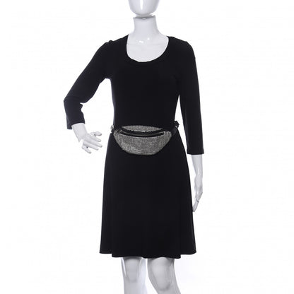 Alexander Wang Rhinestone Mesh Mini Attica Belt Bag Black 2 of 8