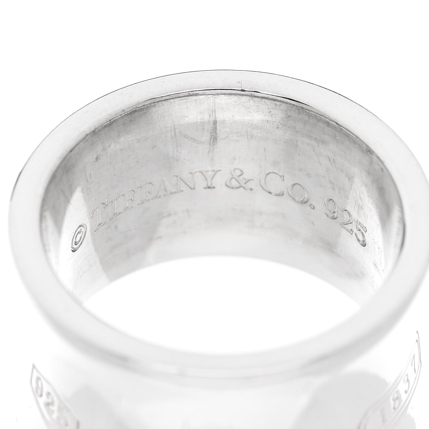 Sterling Silver Wide 1837 Ring 50 5.5