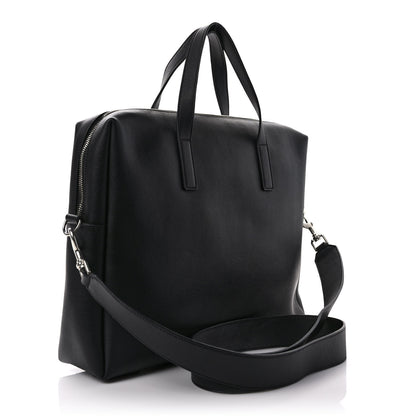 Saint Laurent Calfskin Bold Briefcase Black 3 of 10