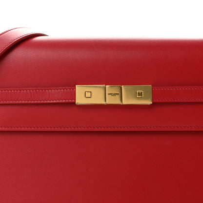 Saint Laurent Smooth Calfskin Manhattan Shoulder Bag Rouge Eros 8 of 14