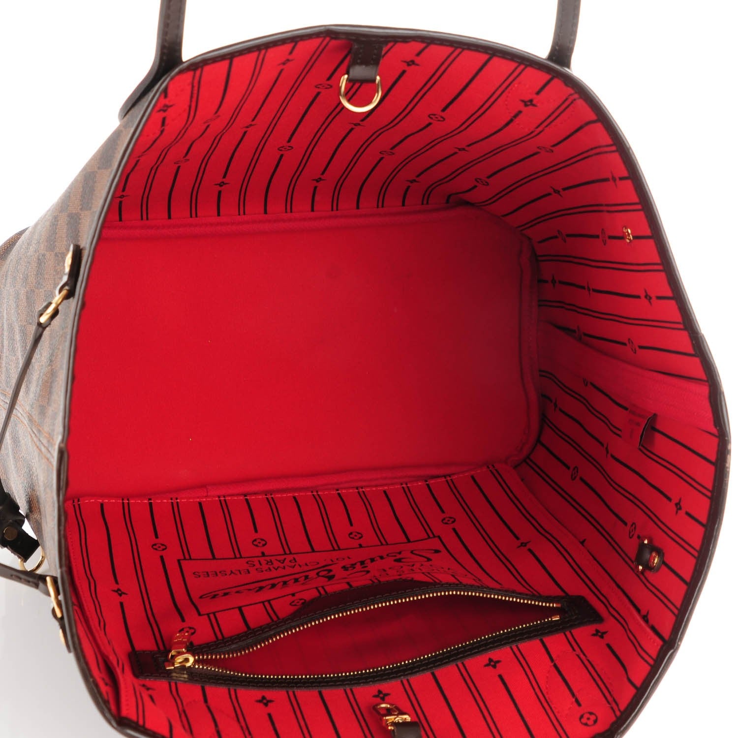 Louis Vuitton Damier Ebene Neverfull MM 5 of 9