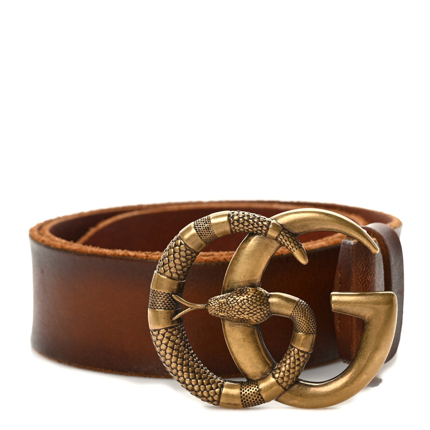 Faded Calfskin Snake Double G 40mm Belt 80 32 Cuir