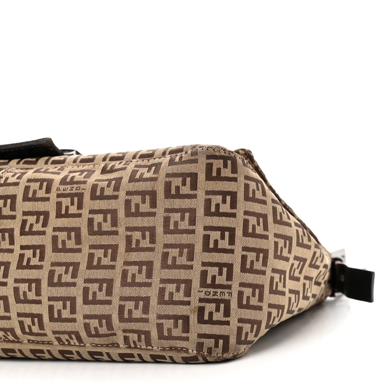 Fendi Zucchino Mama Baguette Mogano Panna Testa di Moro 9 of 12