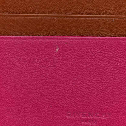 Givenchy Lambskin Bi-Color Logo Emblem Card Holder Cyclamen 8 of 8