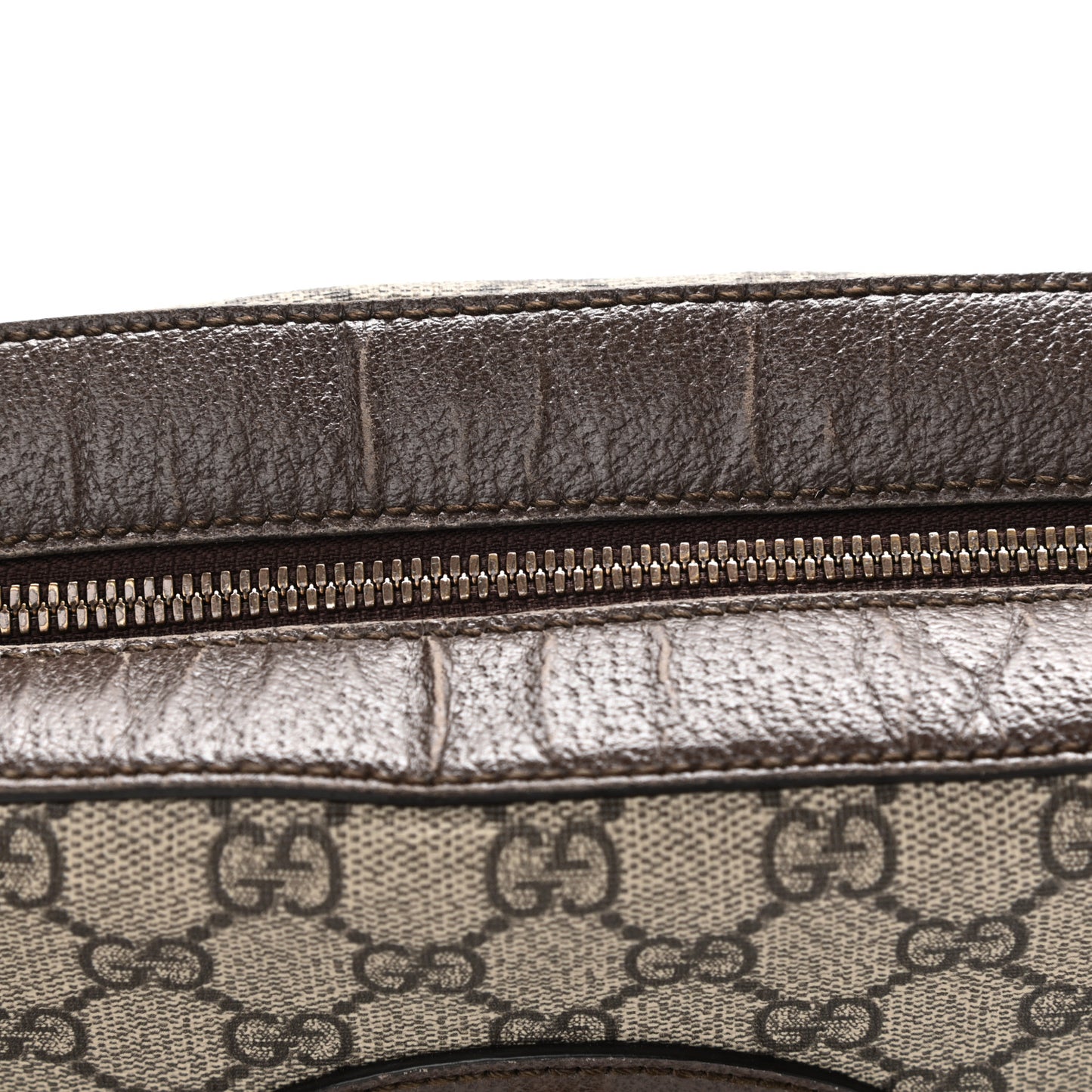 GG Supreme Monogram Web Neo Vintage Shoulder Bag Beige New Acero Crop