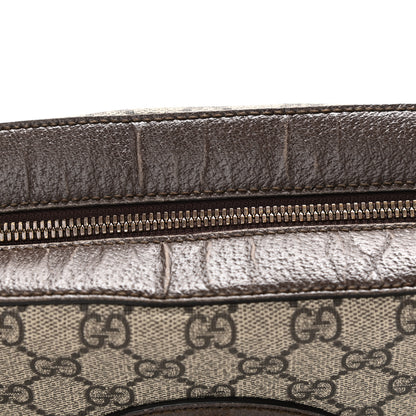 Gucci GG Supreme Monogram Web Neo Vintage Shoulder Bag Beige New Acero Crop 11 of 11