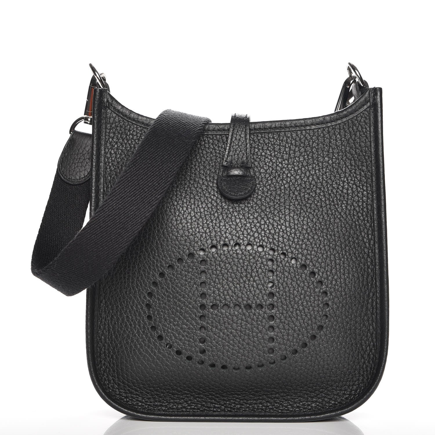 Hermes Taurillon Clemence Evelyne TPM Black 1 of 8