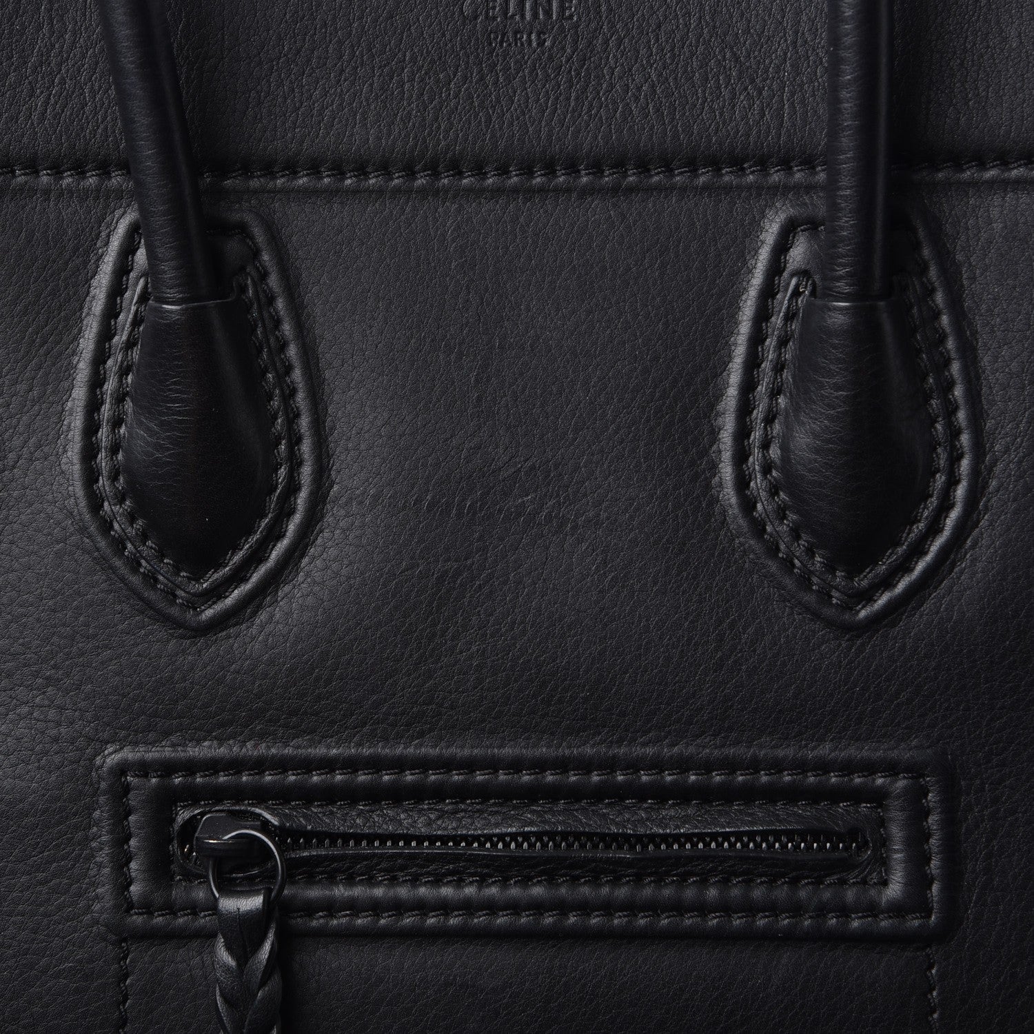 Celine Supple Calfskin Medium Phantom Luggage Black 13 of 13