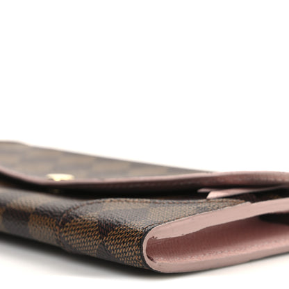 Louis Vuitton Damier Ebene Caissa Wallet Rose Ballerine 10 of 10