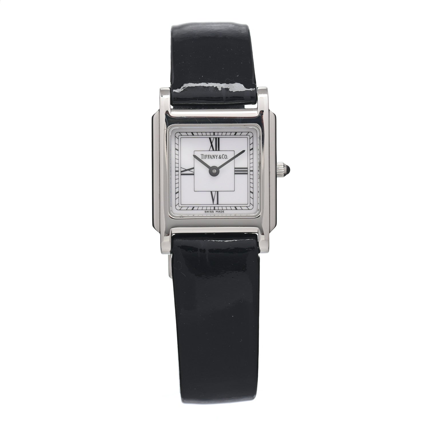 Tiffany Stainless Steel Calfskin 24mm Classic Square Quartz Watch 1 of 4