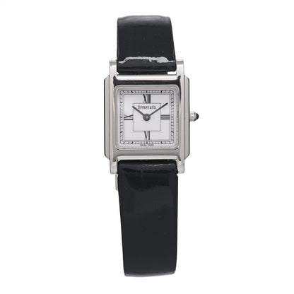 Tiffany Stainless Steel Calfskin 24mm Classic Square Quartz Watch 1 of 4