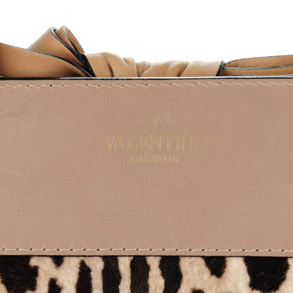 Valentino Garavani Calf Hair Leopard Print Medium Aphrodite Bow Satchel 6 of 8
