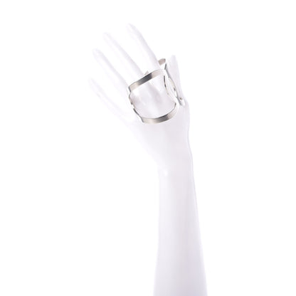 Chanel Metal CC Cuff Silver 2 of 5