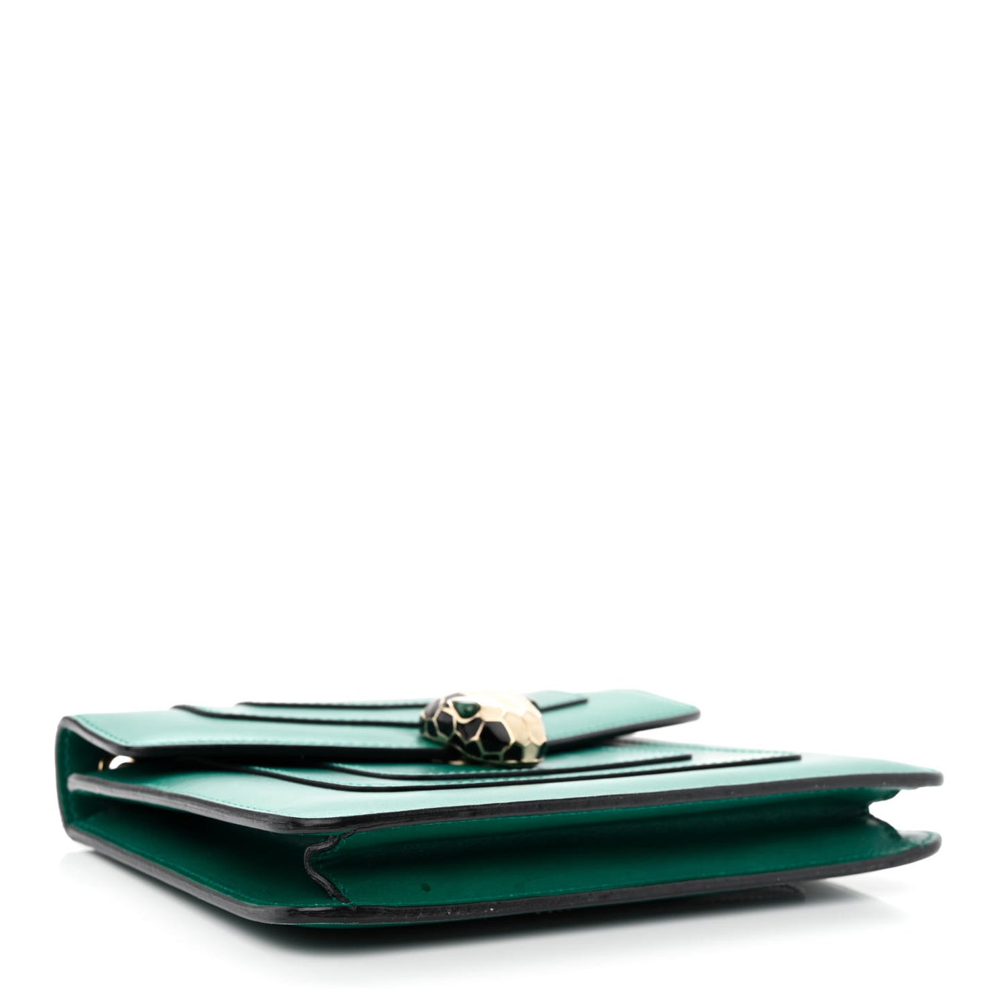 Calfskin Small Serpenti Forever Snake Strap Crossbody Bag Emerald Green
