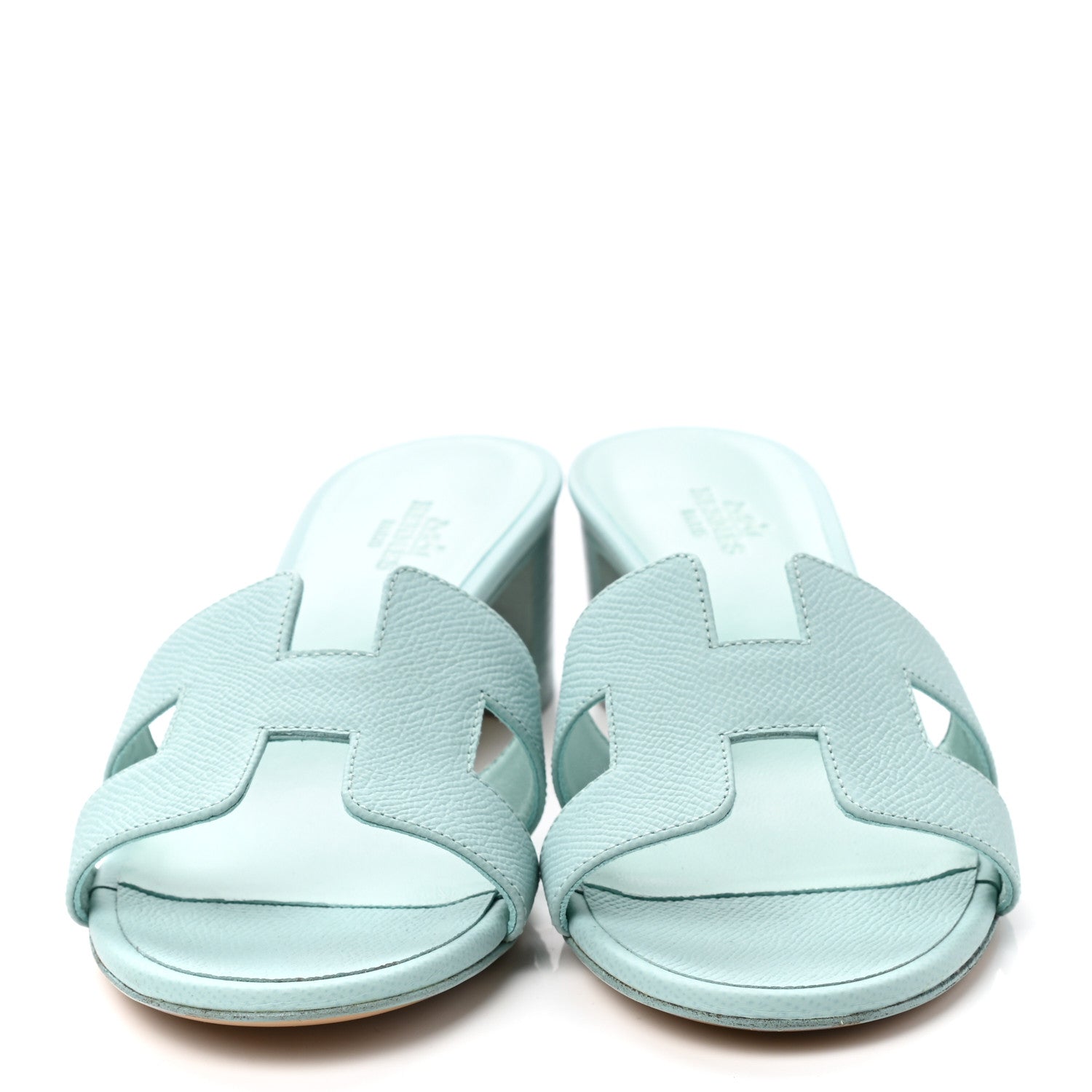 Hermes Epsom Oasis Sandals 39 Vert Embrun 2 of 9