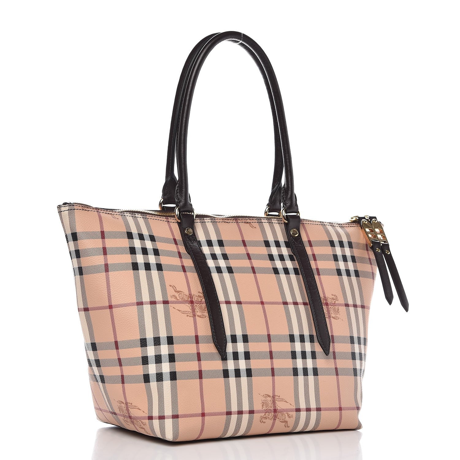 Burberry Haymarket Check Small Salisbury Tote Chocolate 3 of 8