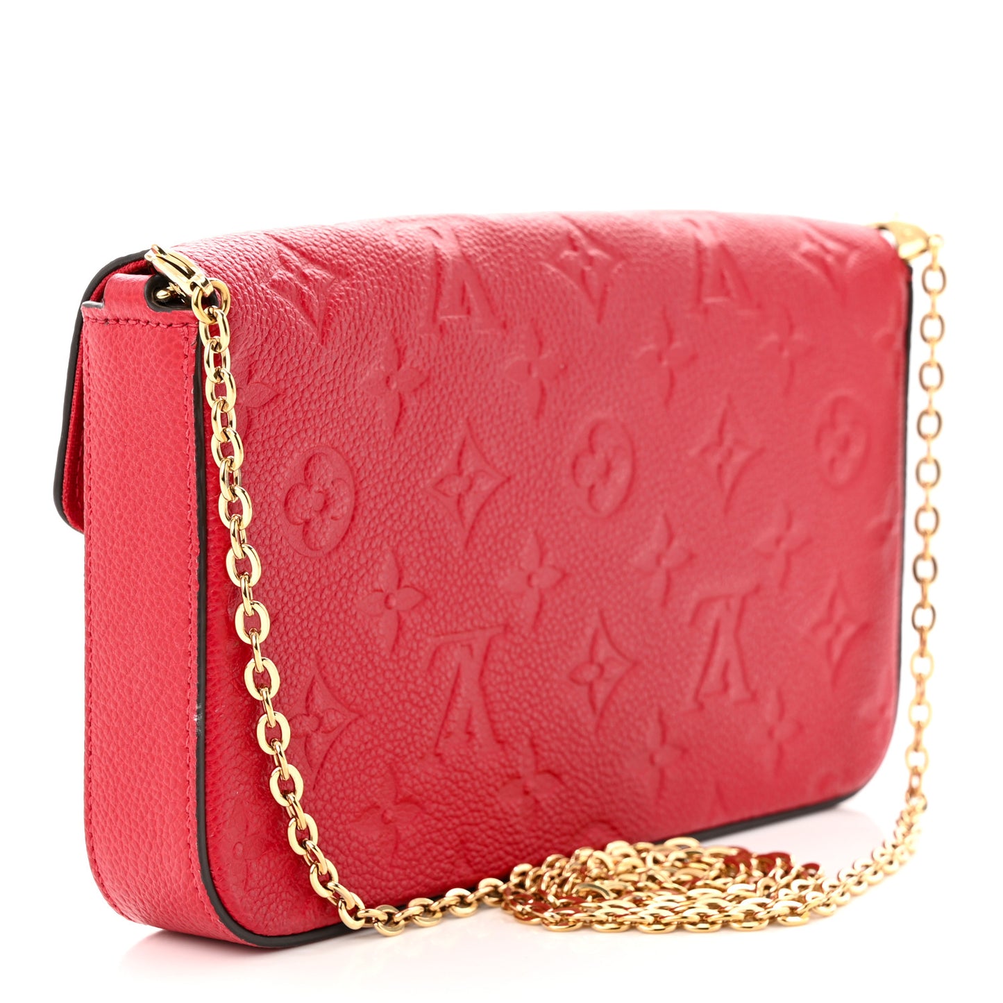 Empreinte Pochette Felicie Chain Wallet Scarlet