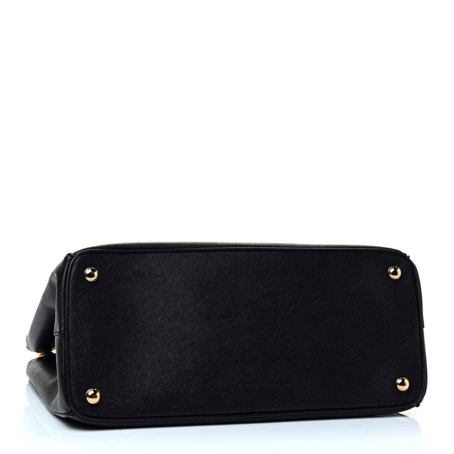 Saffiano Medium Galleria Double Zip Tote Black
