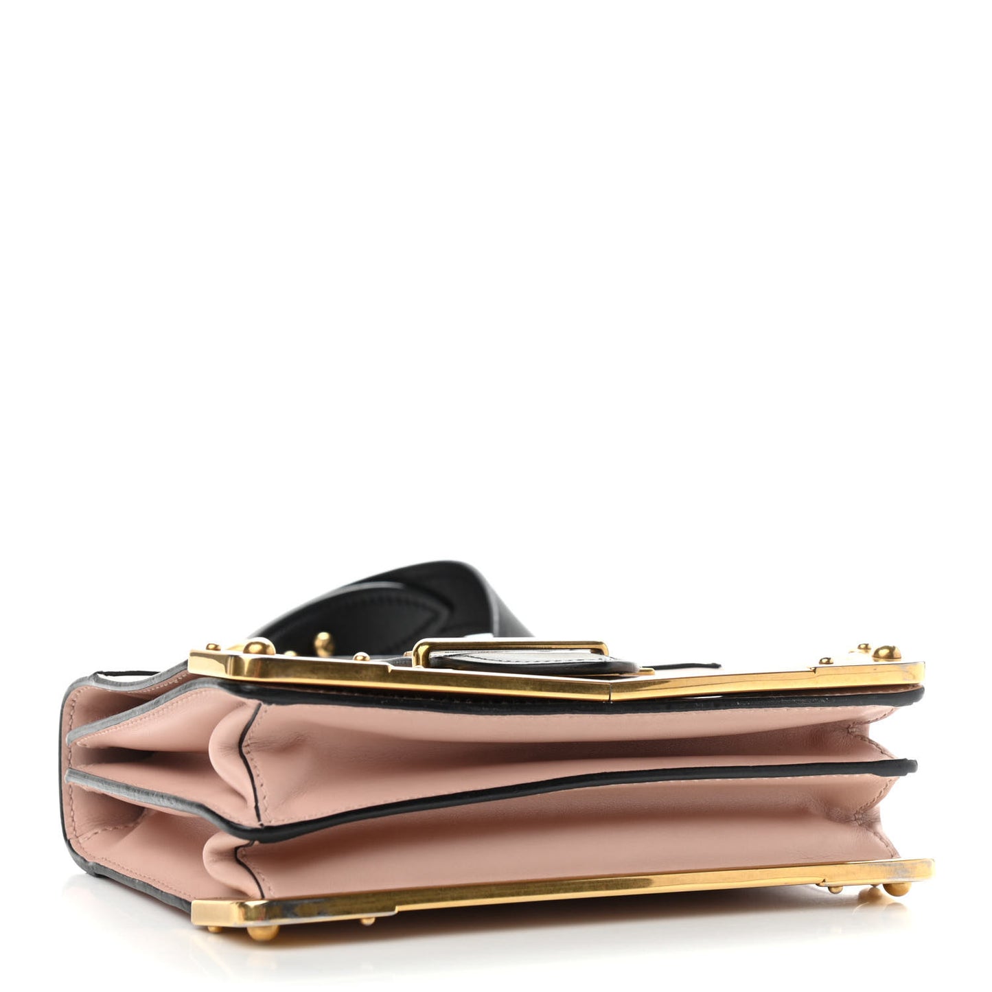 City Calf Saffiano Cahier Bag Cipria Black