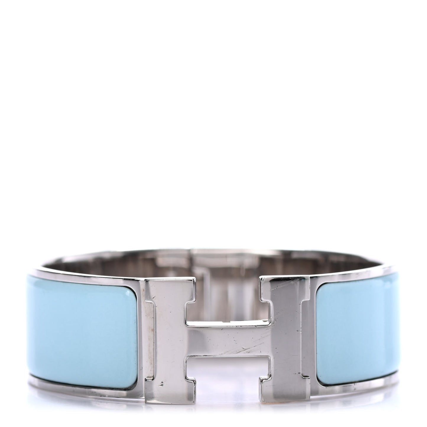 Enamel Wide Clic Clac H Bracelet GM Lagon