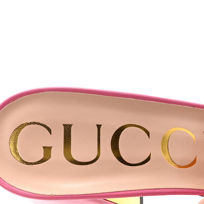 Gucci Nappa Horsebit 75mm Slide Sandals 38 Pink 8 of 10