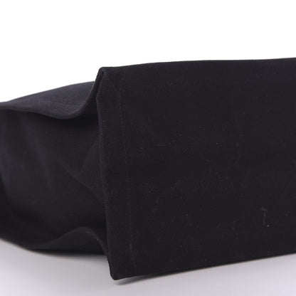 Saint Laurent Linen Calfskin Rive Gauche North South Tote Black 7 of 9
