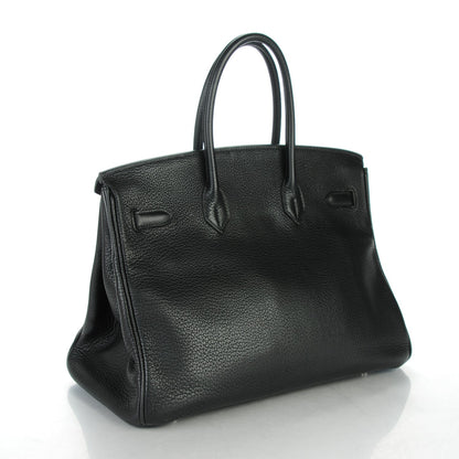 Hermes Taurillon Clemence Birkin 35 Black 3 of 28