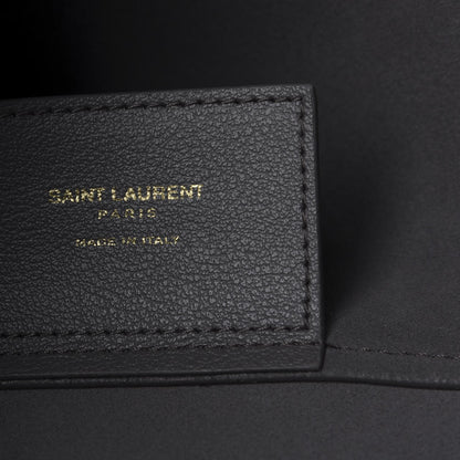 Saint Laurent Calfskin Large Shopping Tote Fog 8 of 9