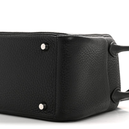 Hermes Taurillon Clemence Mini Lindy 20 Black 18 of 27