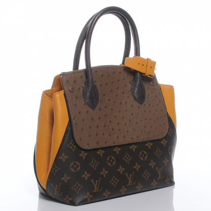 Louis Vuitton Monogram Ostrich Python Majestueux PM Yellow 3 of 7