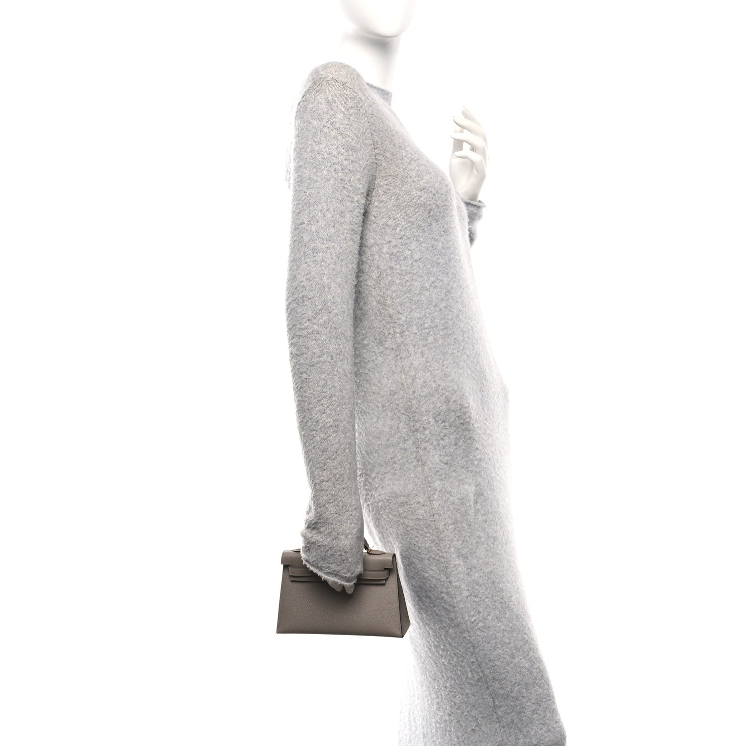 Hermes Epsom Mini Kelly Sellier 20 Gris Asphalte 2 of 11